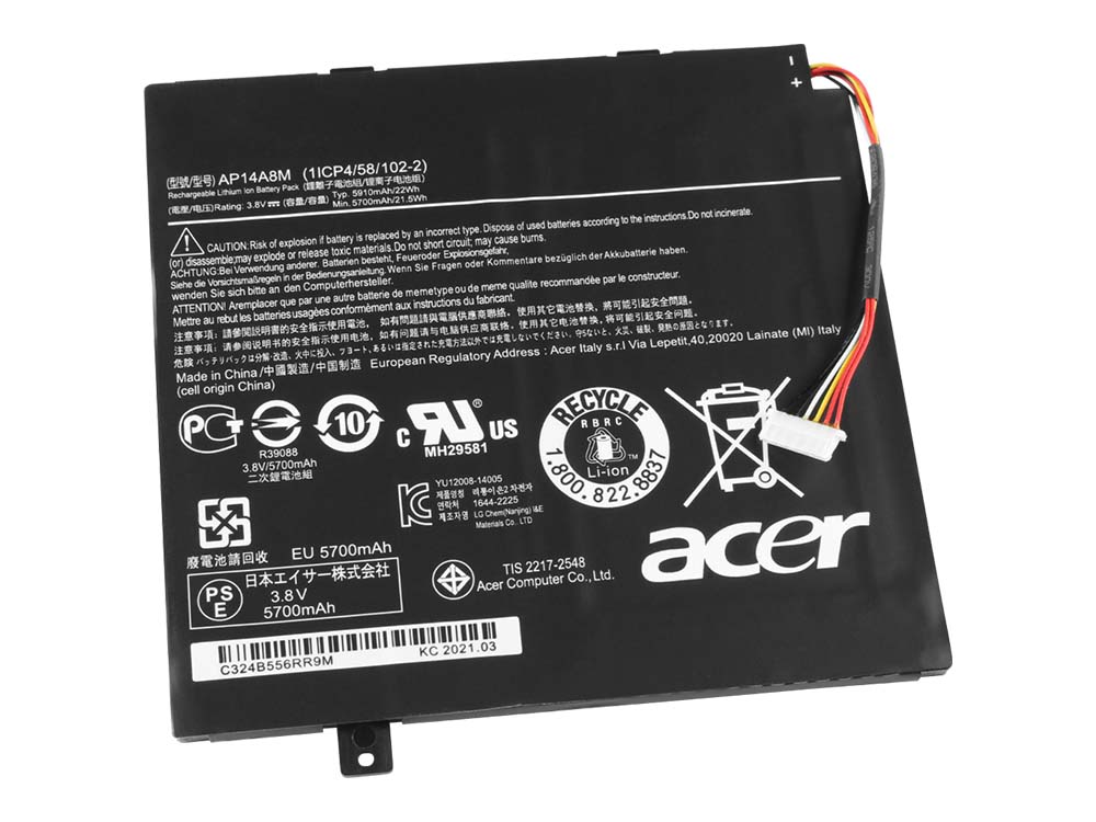 22Whr 3 Cell Acer Iconia Tab 10 A3-A20-K5VQ A3-A20-K5TM Battery