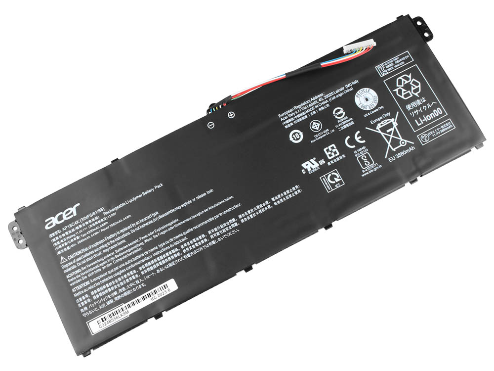 Original 4200mAh 48Wh 3-Cell Acer AP18C4K Battery