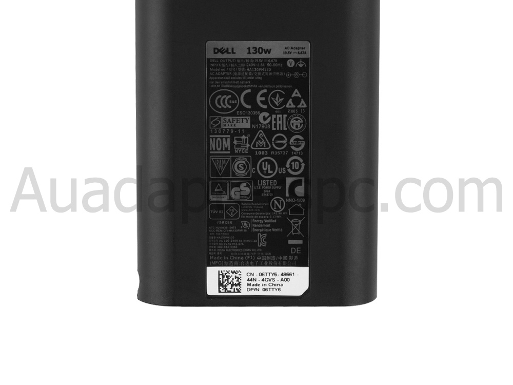 Original 130W Dell 06GDYJ Power Adapter + Free Cord