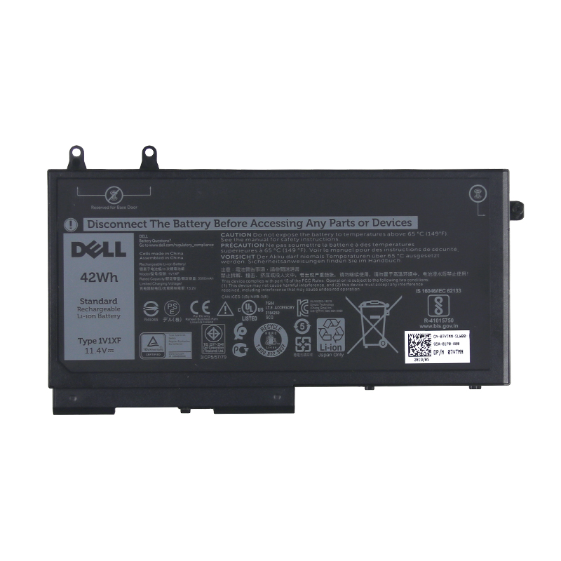 Original 2700mAh 42Wh 3-Cell Dell 1V1XF Battery