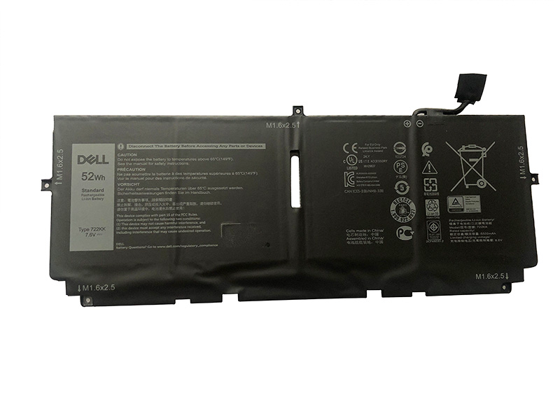 Original 6500mAh 52Wh 4 Cell Dell XPS 13 9380 Battery - Click Image to Close