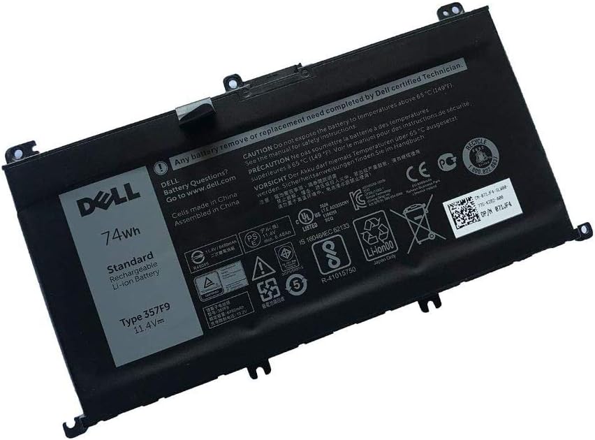 Original 74Wh 6400mAh 6-Cell Dell 357F9 Battery