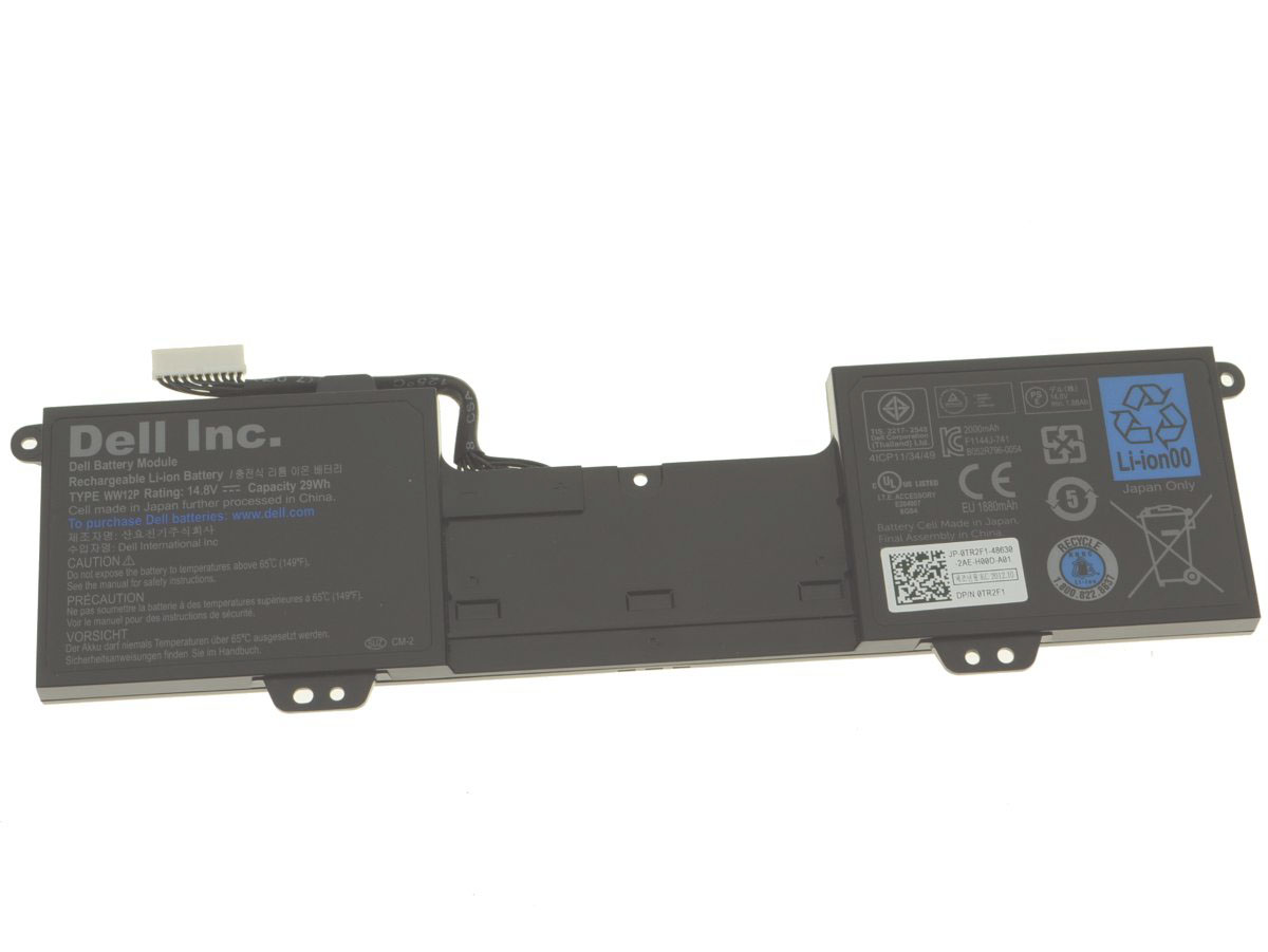 Original 2000mAh 29Wh 4-Cell Dell 0WW12P 9YXN1 Battery