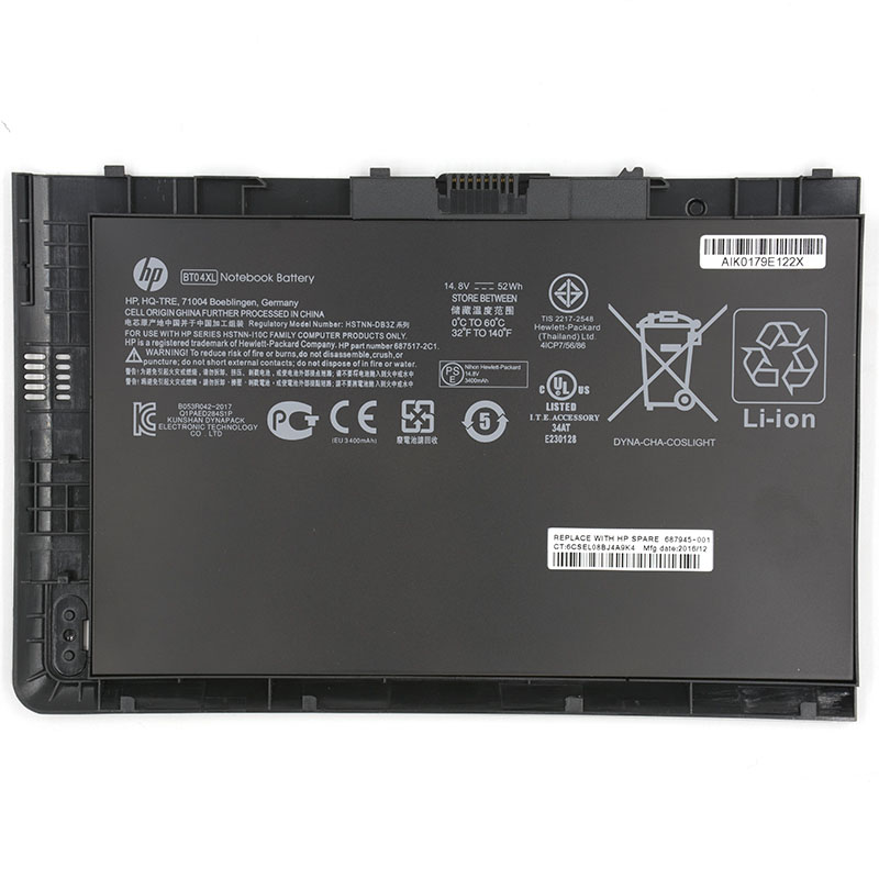 Original 52Wh HP EliteBook Folio 9470m Battery - Click Image to Close