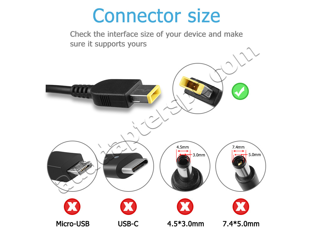 45W Adapter Charger Lenovo B40 B50 + Free Cord