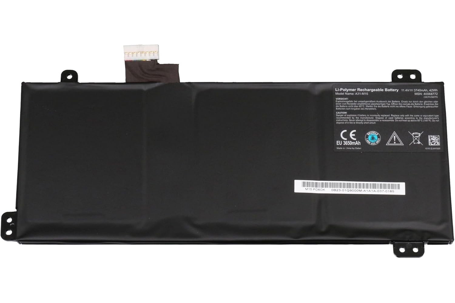3740mAh 42Wh Medion 1510-2LHY000 Battery (25mm)