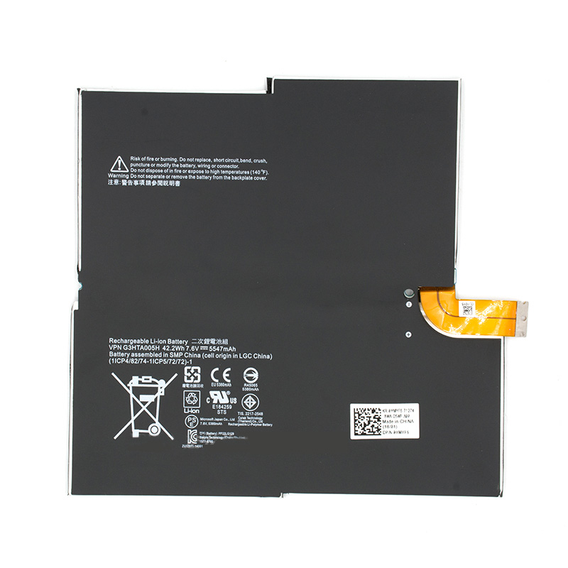 Original 5547mAh 42.2Wh 4-Cell Microsoft Surface Pro 3 1631 Battery