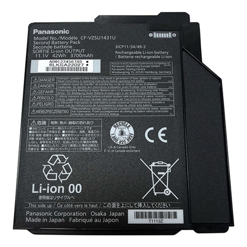 Original 3900mAh 42Wh 3-Cell Panasonic Toughbook CF-31 GT2AXPM Battery - Click Image to Close